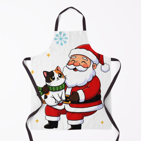Item preview, Santa Holding Calico Cat – Whimsical Christmas Companionship Design designed and sold by meesub.