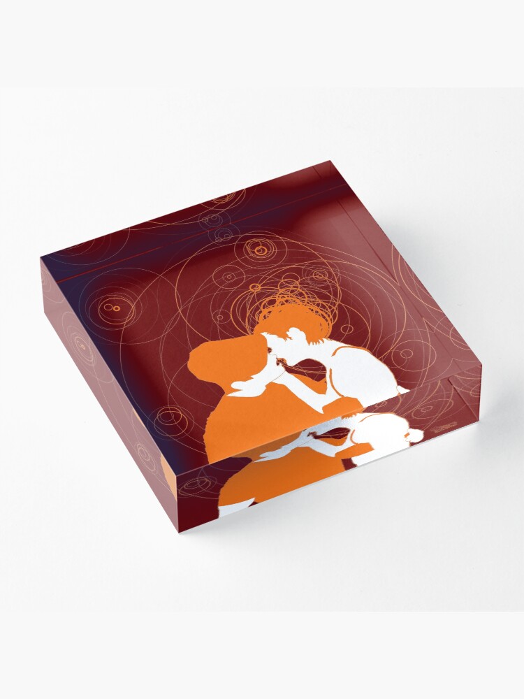 Alternate view of giada's kissing Acrylic Block