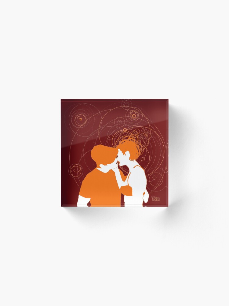 Alternate view of giada's kissing Acrylic Block