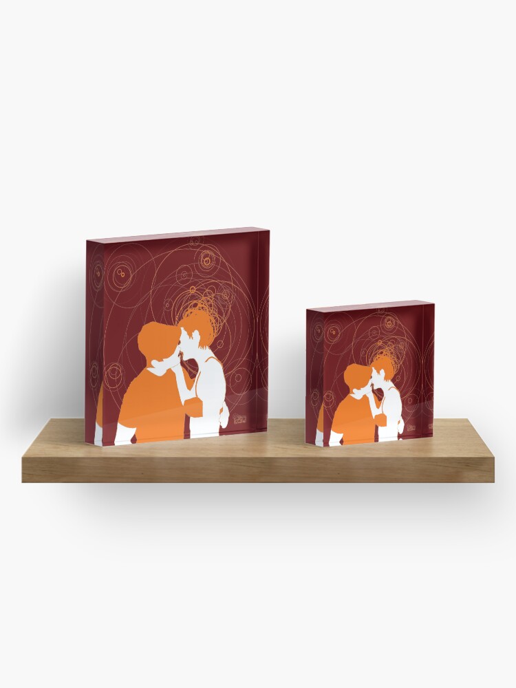 Alternate view of giada's kissing Acrylic Block