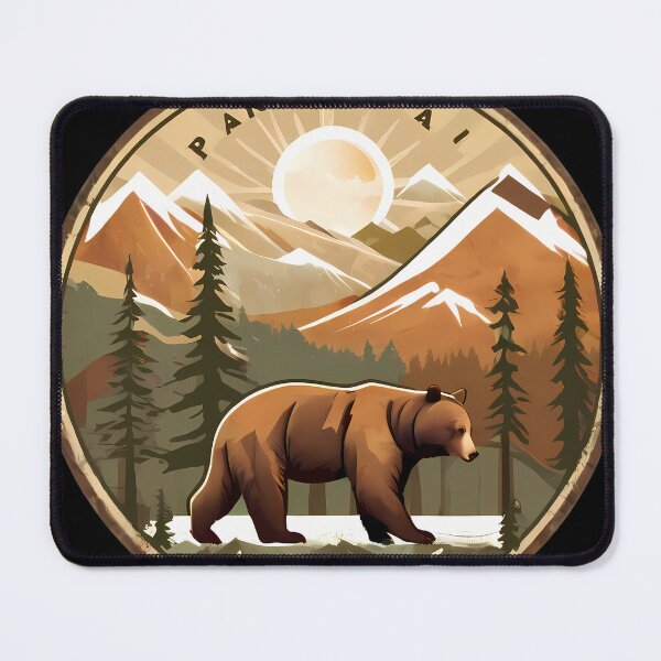Item preview, Bear Mountains Sun Designs Celebrating Nature Technology Nostalgia designed and sold by ART ATTACK ZONE.