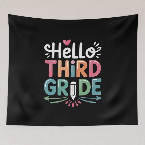 Item preview, Hello Third Grade Fun 3rd Grade to School  designed and sold by THagBlue.