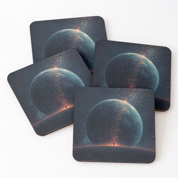 Item preview, Cosmic Observer Lone Figure Space Art designed and sold by TFM-Fashion.
