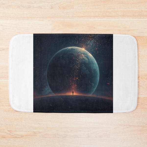 Item preview, Cosmic Observer Lone Figure Space Art designed and sold by TFM-Fashion.