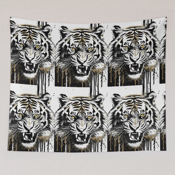 Item preview, Tiger Vibrant Artistic Designs Celebrating Nature Technology Nostalgia designed and sold by ART ATTACK ZONE.