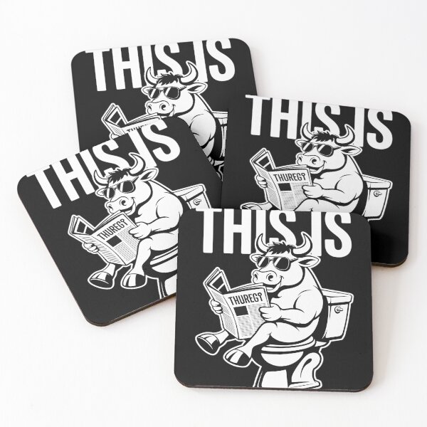 Item preview, This Is Bullsht Funny Cow Toilet Sarcastic Humor Men Women6  designed and sold by KotexTemu.