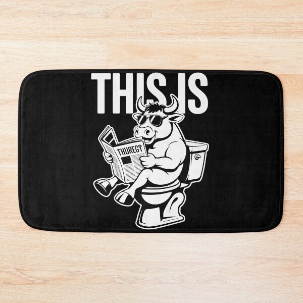 Item preview, This Is Bullsht Funny Cow Toilet Sarcastic Humor Men Women6  designed and sold by KotexTemu.