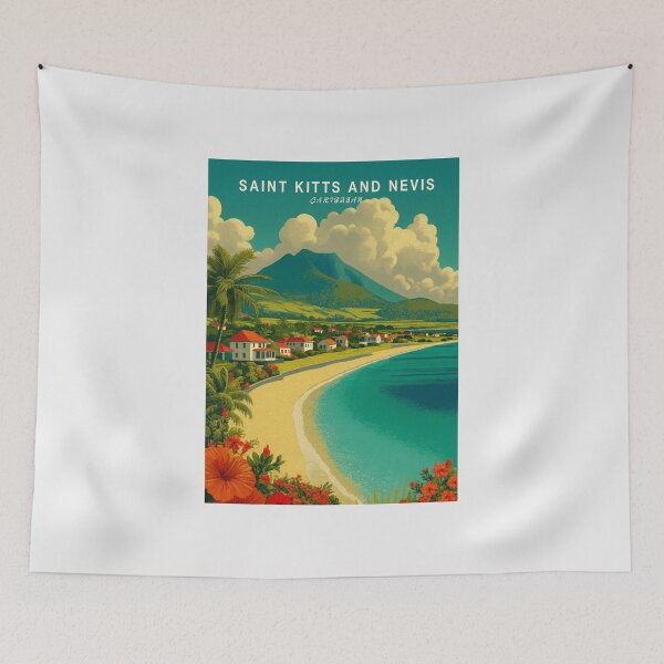 Item preview, Saint Kitts and Nevis, Caribbean Sea designed and sold by FutureTraveller.
