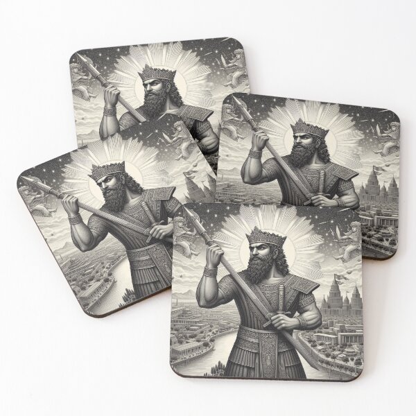Item preview, Gilgamesh, legendary king of the city of Uruk, heroic character of ancient Mesopotamia, cradle of the civilization of humanity, god of the Underworld in Mesopotamian religion designed and sold by Redbdon.