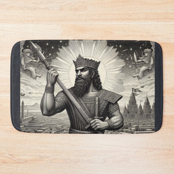 Item preview, Gilgamesh, legendary king of the city of Uruk, heroic character of ancient Mesopotamia, cradle of the civilization of humanity, god of the Underworld in Mesopotamian religion designed and sold by Redbdon.
