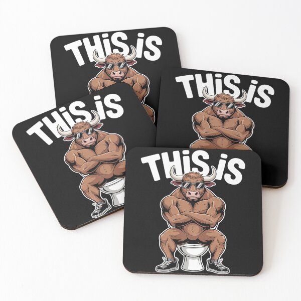 Item preview, This Is Bullsht Funny Cow Toilet Sarcastic Humor Men Women7  designed and sold by KotexTemu.