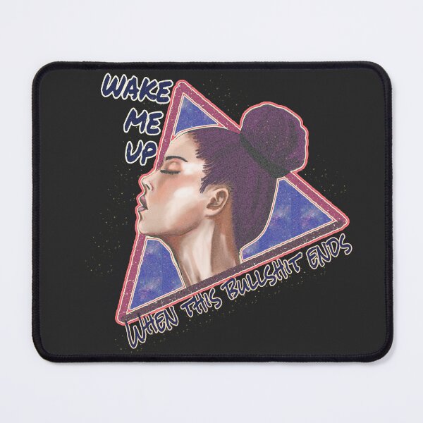 Item preview, Wake Me Up When This Ends – Apocalyptic Exhaustion Quote Art designed and sold by Kyradem.