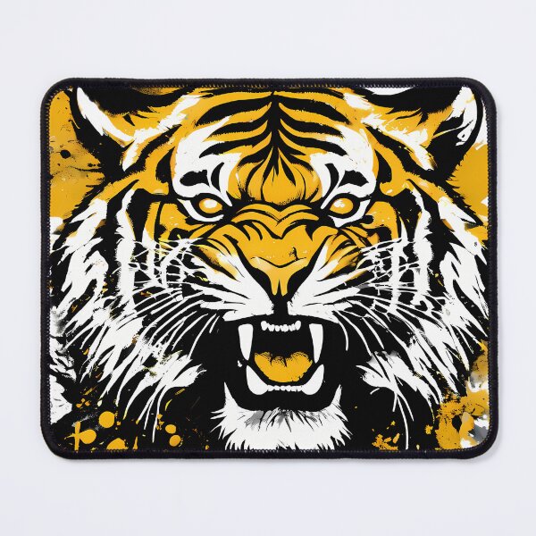 Item preview, Power Tiger Artistic Designs Celebrating Nature Technology Nostalgia designed and sold by ART ATTACK ZONE.