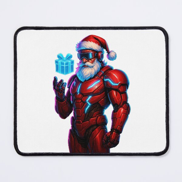 Item preview, Cyberpunk Santa Neon Armor – Futuristic Christmas T-Shirt designed and sold by venavar.
