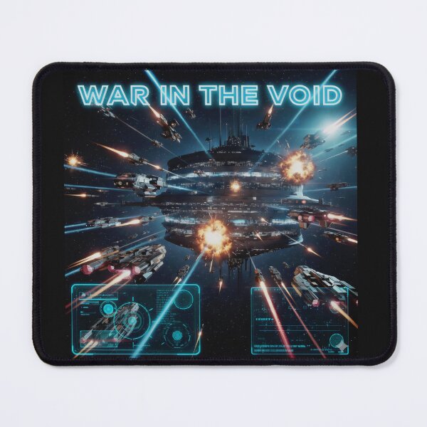Item preview, War in the Void Space Station Sci Fi Battle Design designed and sold by SplashTastic.