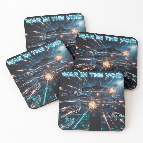 Item preview, War in the Void Space Station Sci Fi Battle Design designed and sold by SplashTastic.