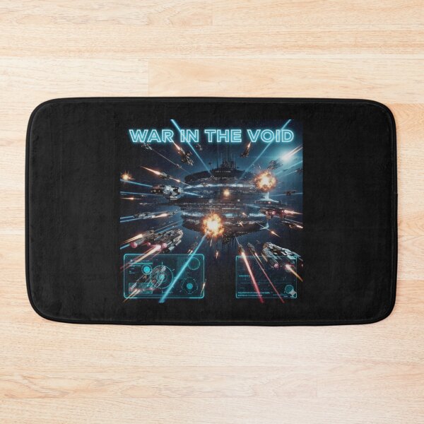 Item preview, War in the Void Space Station Sci Fi Battle Design designed and sold by SplashTastic.