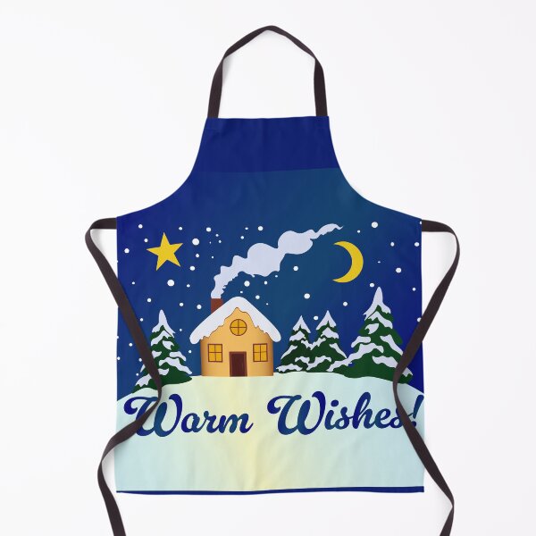 Item preview, House in the Christmas night forest designed and sold by lu-print-design.