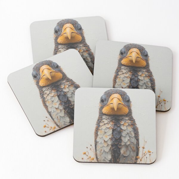 Item preview, Fascinating bird portrait painted in oil. designed and sold by Mianku | Für das Leben.