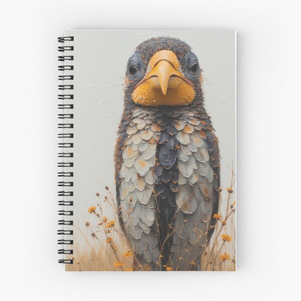 Item preview, Fascinating bird portrait painted in oil. designed and sold by Mianku | Für das Leben.