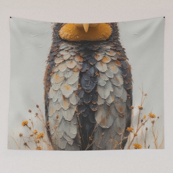 Item preview, Fascinating bird portrait painted in oil. designed and sold by Mianku | Für das Leben.