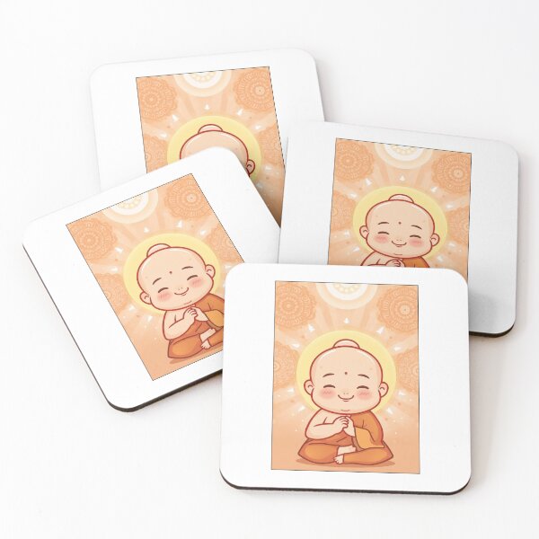 Item preview, Pop Art Monk– Zen Mandala Cartoon Series ver 3 | Spiritual Calm & Mindfulness Design designed and sold by CosmicNook1.