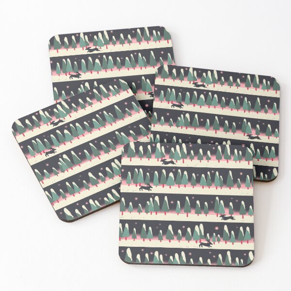 Item preview, Dachshund through the snow pattern designed and sold by EmmaChristieArt.