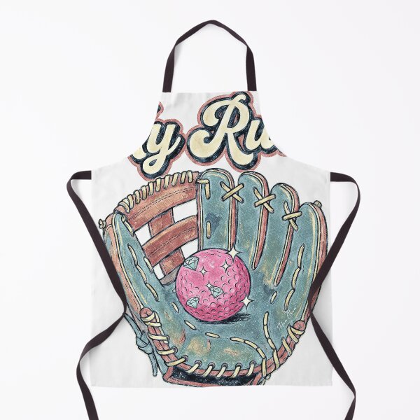 Item preview, My Rules - Vintage Retro Pink Diamond Baseball Glove designed and sold by Hen-C-Art.