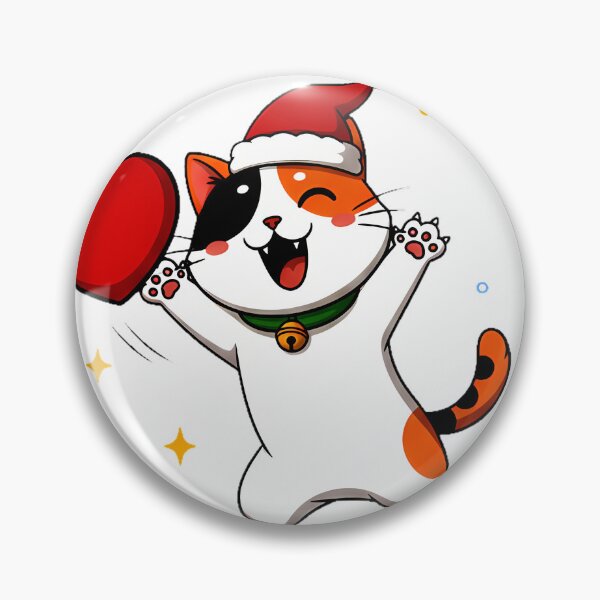 Item preview, Calico Cat with Heart – Whimsical Christmas Celebration Design designed and sold by meesub.