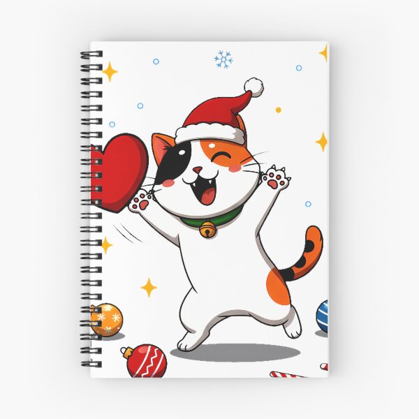 Item preview, Calico Cat with Heart – Whimsical Christmas Celebration Design designed and sold by meesub.