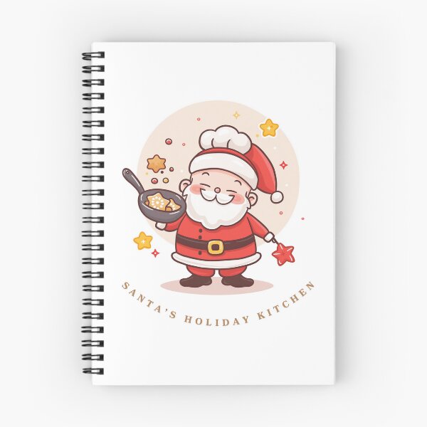Item preview, Santa’s Holiday Kitchen – Cute Christmas Baking Illustration designed and sold by LWDesignLab.