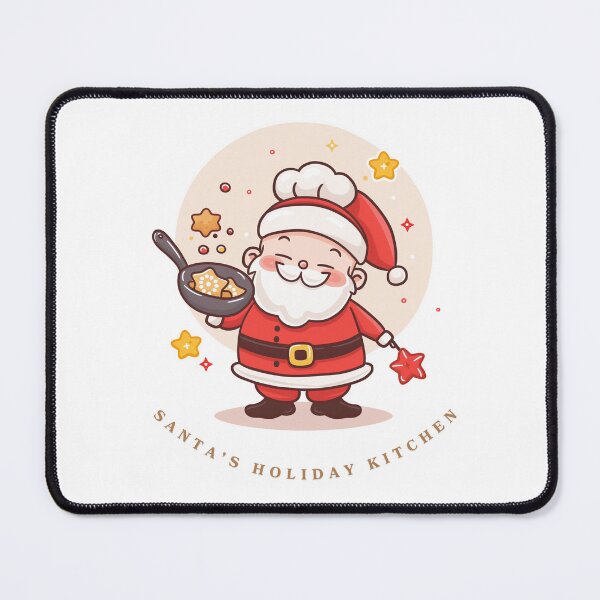 Item preview, Santa’s Holiday Kitchen – Cute Christmas Baking Illustration designed and sold by LWDesignLab.