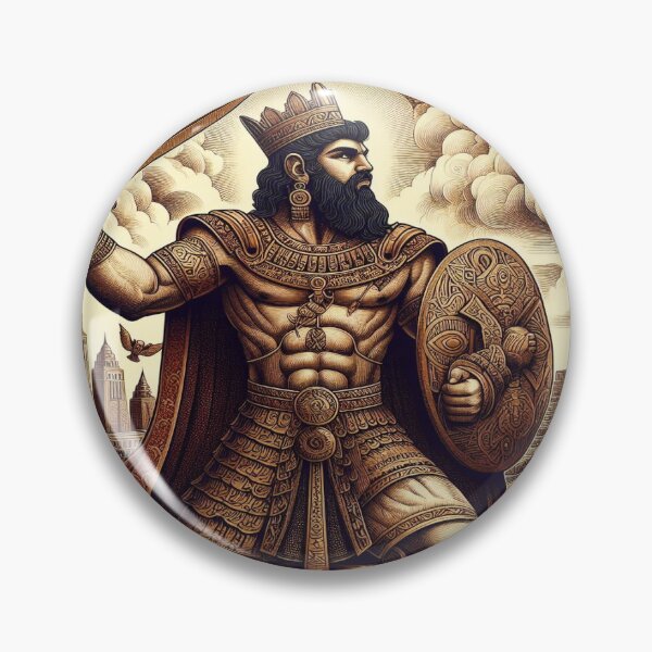 Item preview, Gilgamesh, legendary king of the city of Uruk, heroic character of ancient Mesopotamia, cradle of the civilization of humanity, god of the Underworld in Mesopotamian religion designed and sold by Redbdon.
