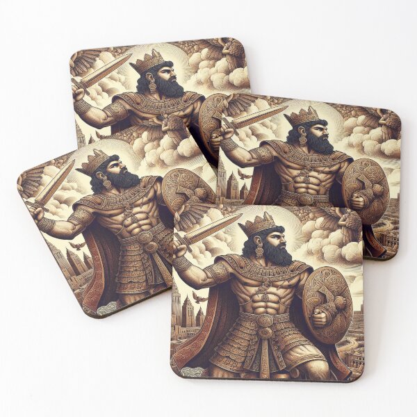 Item preview, Gilgamesh, legendary king of the city of Uruk, heroic character of ancient Mesopotamia, cradle of the civilization of humanity, god of the Underworld in Mesopotamian religion designed and sold by Redbdon.