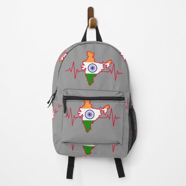 Item preview, Heartbeat of India – Tricolor Map Pulse Art designed and sold by mashmosh.