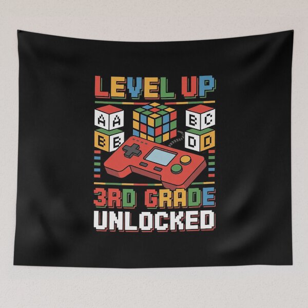 Item preview, Level Up 3rd Grade Unlocked Back to School Video Gamer  designed and sold by BeetleMalon.