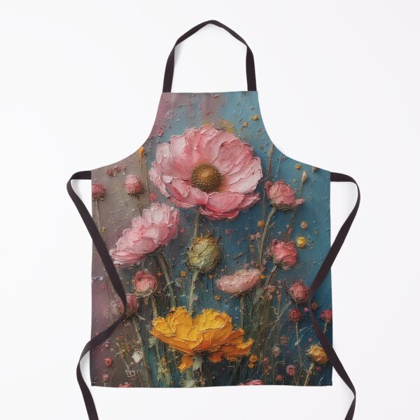 Item preview, Flower field in expressive oil painting designed and sold by Mianku | Für das Leben.