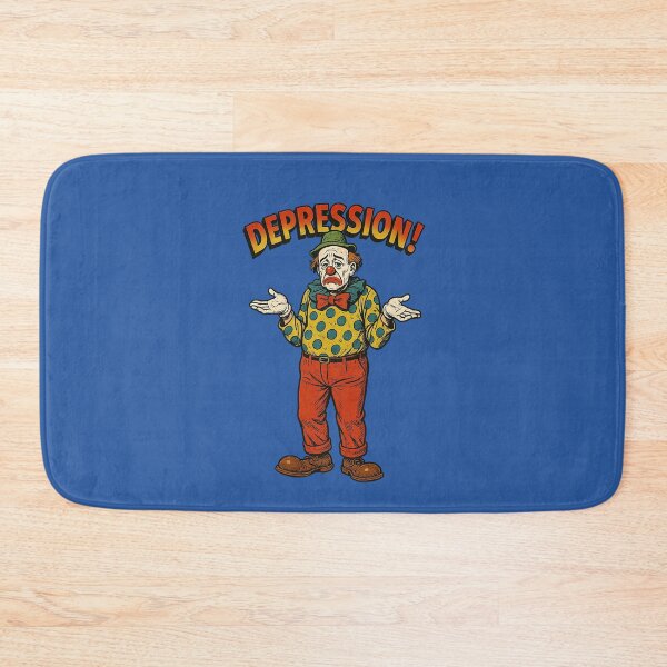Item preview, Retro Sad Clown Comic – Vintage Depression Humor designed and sold by The Devil's Bargain.