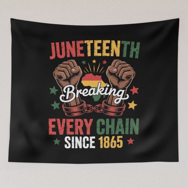 Item preview, Breaking Every Chain Since 1865 Juneteenth designed and sold by Elenasriveras.