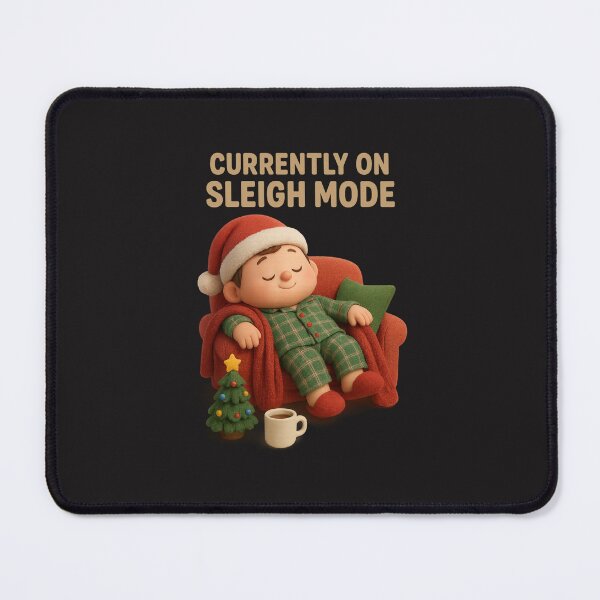 Item preview, Cute Christmas Pajamas Cozy Cartoon - Currently on Sleigh Mode | Kawaii Fun Christmas Art designed and sold by Moons Studio.
