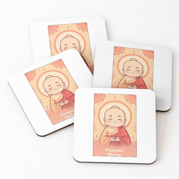 Item preview, Pop Art Monk– Zen Mandala Cartoon Series ver 3 | Spiritual Calm & Mindfulness Design designed and sold by CosmicNook1.