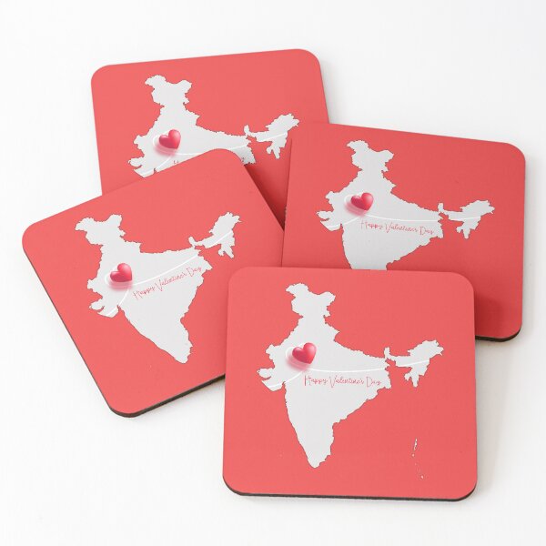 Item preview, Valentine’s Heartbeat Across India – Love Map Design designed and sold by mashmosh.