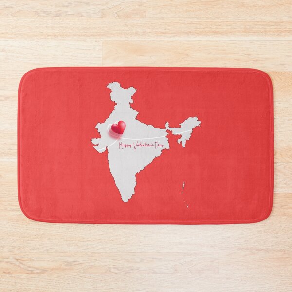 Item preview, Valentine’s Heartbeat Across India – Love Map Design designed and sold by mashmosh.