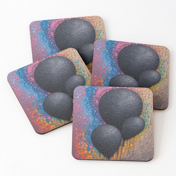 Item preview, Abstract balloons above a color mist designed and sold by Mianku | Für das Leben.