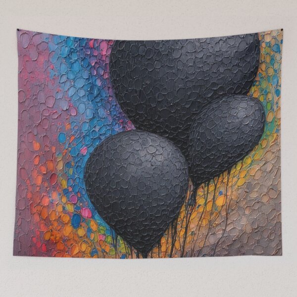 Item preview, Abstract balloons above a color mist designed and sold by Mianku | Für das Leben.