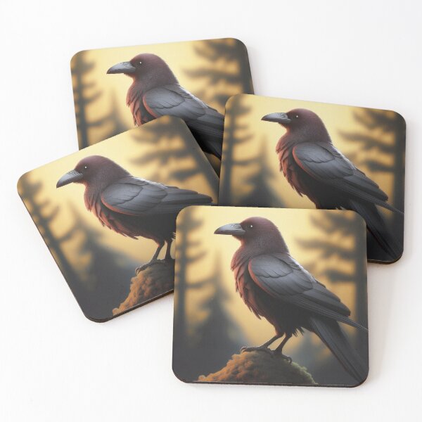 Item preview, Raven at Dawn – Mystical Forest Halloween Design designed and sold by Becky-Poppins.