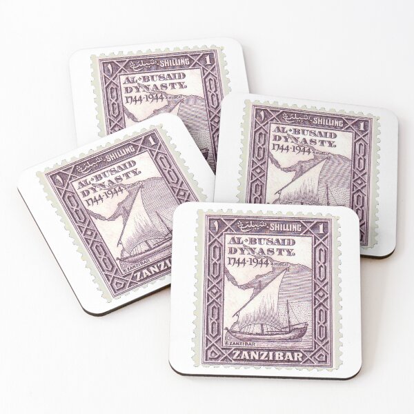 Item preview, Zanzibar Boat Vintage Postage Stamp designed and sold by red-amber65.
