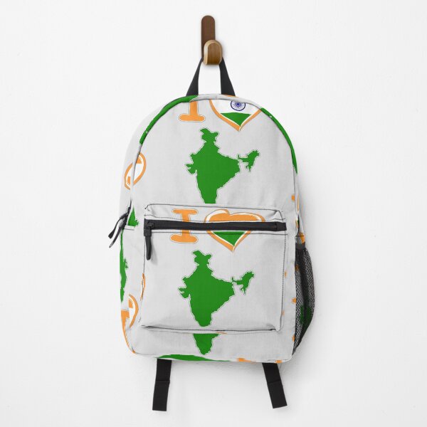 Item preview, I Love India – Tricolor Heart & Map Design designed and sold by mashmosh.