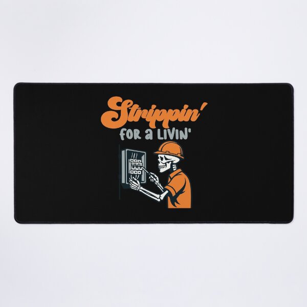 Item preview, Strippin' for A Livin' Electrical Worker Skeleton Humor designed and sold by Colorfulman.