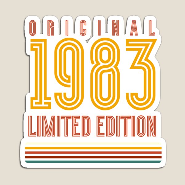 Item preview, Vintage 1983 Limited Edition – Retro Birthday Design designed and sold by gumplovitz.